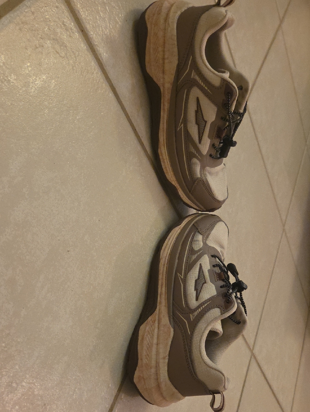 Avia Women's Athletic Sneakers in Beige and Brown